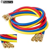 Refrigerant Hose 1M 36" A/C Refrigerant Charging Hose for HVAC R12 R22 R502 R134A R410 R404 R410a Air Conditioning Refrigerant