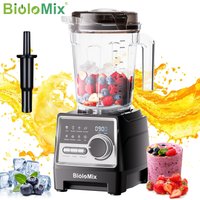 Profesjonalny blender BioloMix 1500W z naczyniem o pojemności 2,6 l, bez BPA, 6 ostrzy, 7 programów podstawowych do smoothie, koktajli i mleka orzechowego.