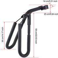 Bike Surfboard Rack Simple Installation Foam Padded Holder Outdoor Cycling Accessory for Road Mountain