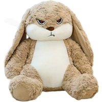 Large Size Angry Rabbit Plush Toy Cute Animal Plushie Doll Kawaii Stuffed Soft Toys Model Room Decor Birthday Gifts