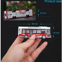 Simulation Alloy Luminous Bus Model Diy Sand Table Street Scene Layout Materials Diorama Kits Random 1Pcs