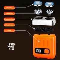 Shaver Long Battery Life Razor Rechargeable Dual Ring Floating Razor Portable Intelligent Digital Display Double Head Razor