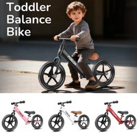 Vélo d'équilibre léger pour tout-petits, sans pédales, vélo d'entraînement pour enfants, siège et guidon réglables pour les tout-petits de 18 mois à 5 ans, activités intérieures et extérieures