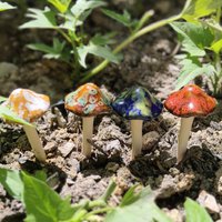 Ceramic Crafts Small Mushroom Flowerpot Garden Decoration