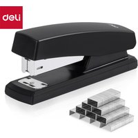 Deli 0425 Heavy Duty Stapler With 1BOX Staples 20 Sheet Capacity Labor-Saving Design Stationery For Office School Supplies