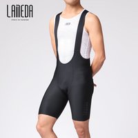 LAMEDA New Cycling Bib Shorts Men Women with Pockets UPF50+ Elastic Interface Pads Men Spring Summer MTB Road Bike Shorts