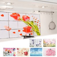 Cute High Temperature Resistant Kitchen Flame Retardant Wallpaper Oil Proof Sticker Transparent Wall Sticker