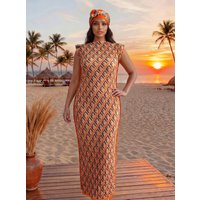 Fashion Muslim Women Silky Kaftan Dress Free Size Islam Ramadan Short Sleeve Abaya African Elegant Female Summer Boubou Scarf