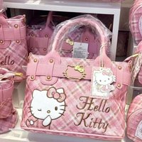 Sanrio Hello Kitty Handbag Crossbody Bag Kawaii Large Capacity Handbag Ins Korean Storage Bag Cartoon Anime Friend Birthday Gift
