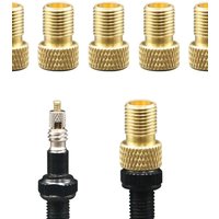 AliExpress pinmoap 10/5PCS Valve Adapter Wheel Valve Adapter Brass Adapter Rubber O-Ring Seal Valve Connector Adapter Bicycle Electric Bicycle