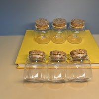 6/12/24 PCS Glass Jars with Cork Heat-Resistant Jars Kitchen Spice Storage Glass bottle Homemade Gifts Test Tube Decor Vials
