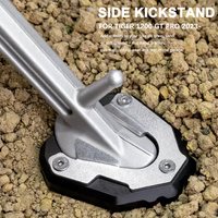 New Motorcycle For Tiger 1200 TIGER 1200 GT PRO 2023 Accessories Aluminum Kickstand Foot Side Stand Extend Pad Anti-skid