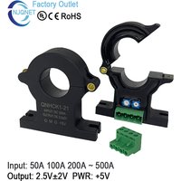 split core current transducer hall QNHCK1-21 30A 50A 100A 200A 2.5±2V current sensor hall effect dc current transformer clamp ct