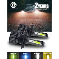 2pcs H4 Led Headlight Car Light Bulb 6000K H11 H7 H1 H3 H8 H9 880 881 905 9006 HB3 3000K Ice Blue Green 12V 24V Car Fog Lamp