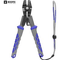 Booms Fishing XW40 Fishing Crimping Pliers High Carbon Steel Fishing Plier Wire Rope Leader Crimping Tool 10.6in Crimpers Tools