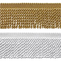 Vorhangfransen, Barren, Fransenbesatz (5,5 cm x 11 m), Stoffbesatz, Nähen, DIY-Dekoration für Vorhang, Sofa, Kleidung