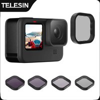 TELESIN ND8 ND16 ND32 CPL Lens Filter Set Aluminium Alloy Frame for GoPro 12 Hero 12 11 11 9 Black Action Camera ND CPL Lens