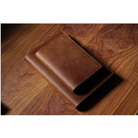 Top-Grain Cowhide Fixed-Page Journal Cover A6 - Vintage Crazy Horse Leather Protective Sleeve for Notebooks/Diaries