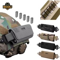 BOOIU Helmet Counterweight Weight Bag NVG Fast Mich Helmet Weight Pouch W/5 Counter Blocks For Airsoft PJ MH Helmet Accessories