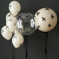 11pcs bobo balloon set with DIY ribbon bow for Mother's Day decoration 2025 graduation decoration shower birthday party