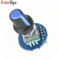 Estardyn EC11 360 Degree Rotary Encoder w Push Button 5Pin Potentiometer Knob Cap for Audio Volume Control