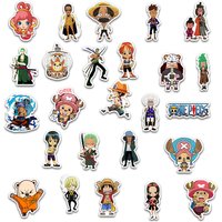 50/100PCS One Piece Anime Stickers Waterproof Graffiti Decals for Luggage Skateboard Laptop Water Bottle DIY Decor