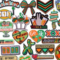 Hots Netherland Kruikenstad Emblem Patch Netherland Carnival Embroidered Sew Badges Iron On Patches For Clothing Uniform DIY