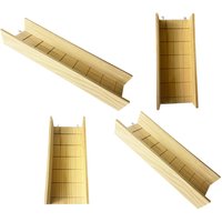 Long Bendy Hamster Wooden Climbing Bridge Maze Ramp Cage Accessory Toy for Hamster Playground and Small Pet Exercise