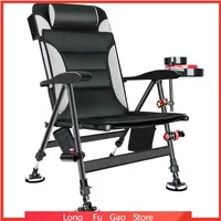 Foldable Fishing Chair Beach Chairs Outdoor Aluminum Alloy Picnic Portable Camping Chair Seat Adjustable Backrest Recliner
