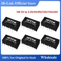 Hi-Link 5pcs A0505S-1WR3 A0512S-1WR3 A0524S-1WR3 Dual Output 1W 5V 12V DC DC Converter Power Supply Module Customer Electronics