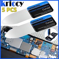 1-5Pcs Mobile Phone Curved LCD Screen Spudger Opening Pry Card Tools Ultra Thin Flexible Mobile Phone Disassemble Steel Metal