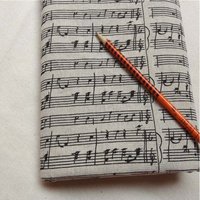 Retro Vintage Cotton Linen Fabric Music Note Printed Fabric for DIY sewing Home Decor Cotton Fabric Patchwork Cloth 1