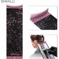 Professional Carbon Fiber Highlighting Board with Comb Teeth Hair Dyeing Board Styling Accessory for Hairdressers Coloring Tool