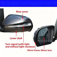 Fit For Mercedes-Benz Vito V260 V-Class W447 Rearview Mirror Frame Back Cover Housing Lens Turn Signal Light 2016-2021