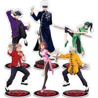 16CM Anime Acrylic Stand Jujutsu Kaisen Figure Stand Decor Creative Figurine Satoru Gojo Megumi Ornament Collectible Gifts