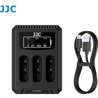JJC NP-BX1 Battery Charger USB Triple Slot for Sony ZV-1F ZV1F ZV-1 II ZV-1 ZV1 RX100 VII VI VA V IV III II HX80 HX90 HX90V HX99