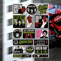 G-Green Day Japanese Motorcycle Sticker Suitable for Motorcycle Body Reflective Car Sticker Helmet Decal