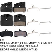 Bicycle Disc Brake Pad For Deore XT M8120 M8020 M7120 M6120 MT420 MT520 Zee Saint Pads Semi-Metal MTB Mountain Accessories
