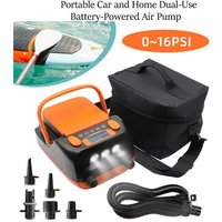 12V Car Battery Electric Inflatable Boat Pump Rechargeable SUP Air Pump Inflator Pump for Stand Up Paddle Boards Inflatable Boat