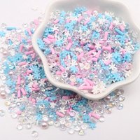 5mm Mixed Xmas Snowfake Slices Christmas Polymer Clay Sprinkles Soft Clay Nail Shaker DIY Craft Slime Crystal Filler Accessorie
