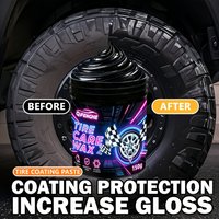 Car Tire Blackening Coating Paste, Long-Lasting Shine Tire Polish Wax, Multi-Purpose Cleaner for Auto Tire, Interior Plastic