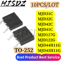 10pcs MJD122G MJD127G MJD41C MJD44H11G MJD42C MJD32C MJD45H11G MJD31C TO252 MOS FET TO-252