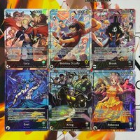 Diy English Proxy One Piece Game Card Adventure On Kami’s Island Monkey.D.Luffy Enel Rebecca Brook Collectible Card OPCG 15