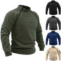 Herren taktische Outdoor Polar Fleece Jacke Jagd kleidung warmen Reiß verschluss Pullover Mann wind dichten Mantel thermischen Wander pullover