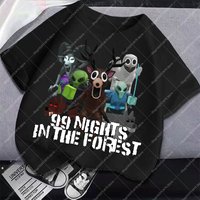 Game 99 Nights in The Forest Kids Cotton T-shirt Boy Short Sleeve Tops Summer Casual Fashion Tee Clothing Children Anime T Shirt