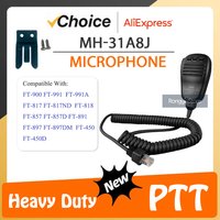 MH-31A8J Microphone Compatible With YAESU Mic FT-817ND PTT FT-857D FT-897D FT-450D FT-900/AT FT-818 FT-891etc MH-31 Accessories