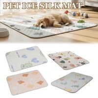 Pet Ice Silk Mat Summer Pad Mat For Dogs Blanket Sofa Breathable Pet Dog Bed Washable For Small Medium Dogs Outdoor Car Home Pet