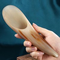 1PC Natural Buffalo Horn No Stress Guasha Massage Tool Gua Sha Massager Scraping Board Acupuncture SPA Therapy
