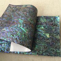 1Pc 24cmx14cm Natural Abalone Shell Inlay Veneer Mother Of Pearl Laminate Sheet DIY Home Decor Crafts DIY Materials Carved