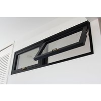 Aluminum Alloy Frame Awning Window Residential Top Hung Casement Windows with Blinds Double Glazed Aluminium Awning Windows